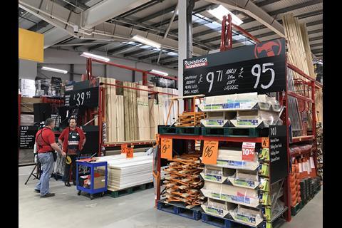 Bunnings St. Albans price signage